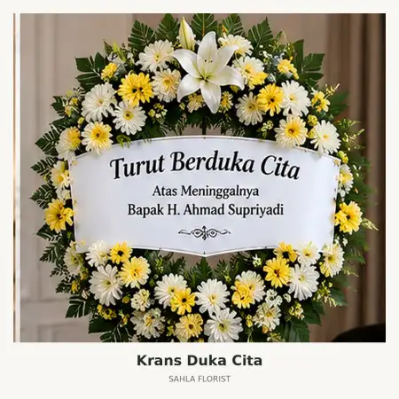 Krans Bunga Duka Kelapa Dua Depok